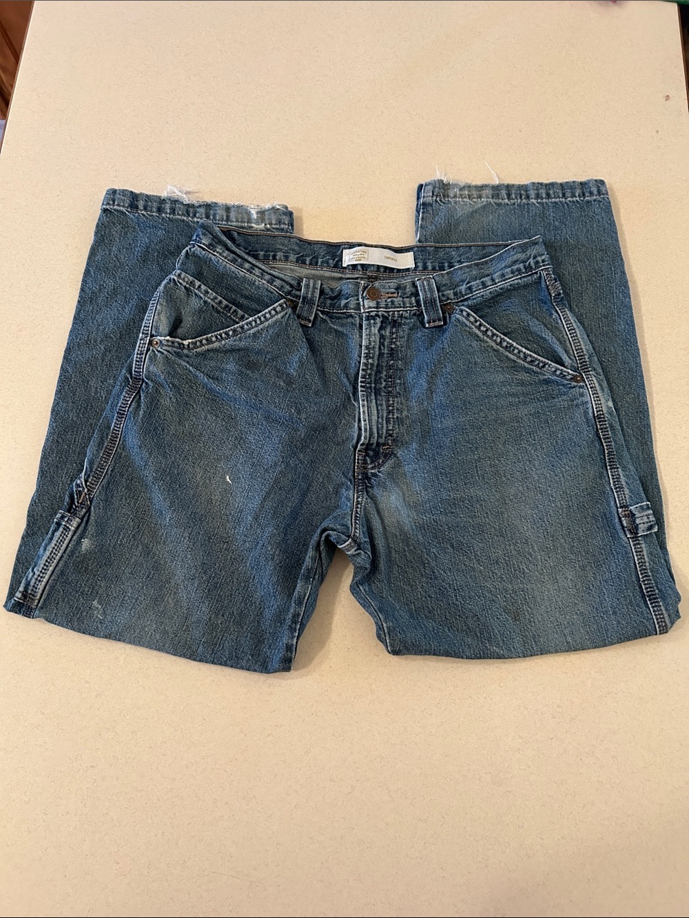 Signature Levi Strauss & Co. Gold Carpenter Blue Jeans Waist 34 Length 30